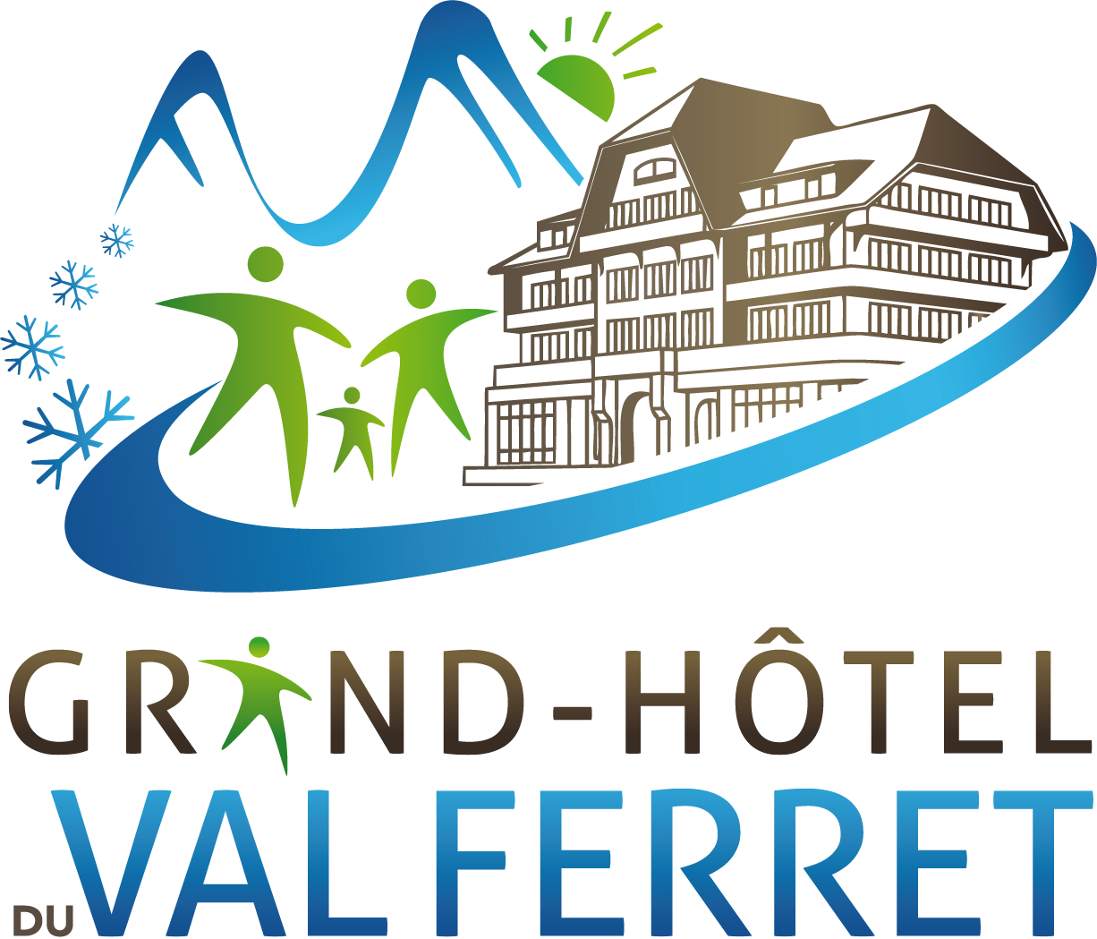 Le logo du Grand-Hôtel du Val Ferret, à La Fouly, en Suisse