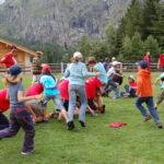 Un tournoi de football, pendant un séjour d'été de la Colonie de La Fouly