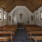 L'intérieur de la chapelle de La Fouly, dans le Val Ferret, en Suisse