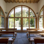 L'intérieur de la chapelle de La Fouly, dans le Val Ferret, en Suisse